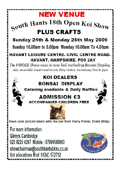 South Hants Koi Show - 24/25th May